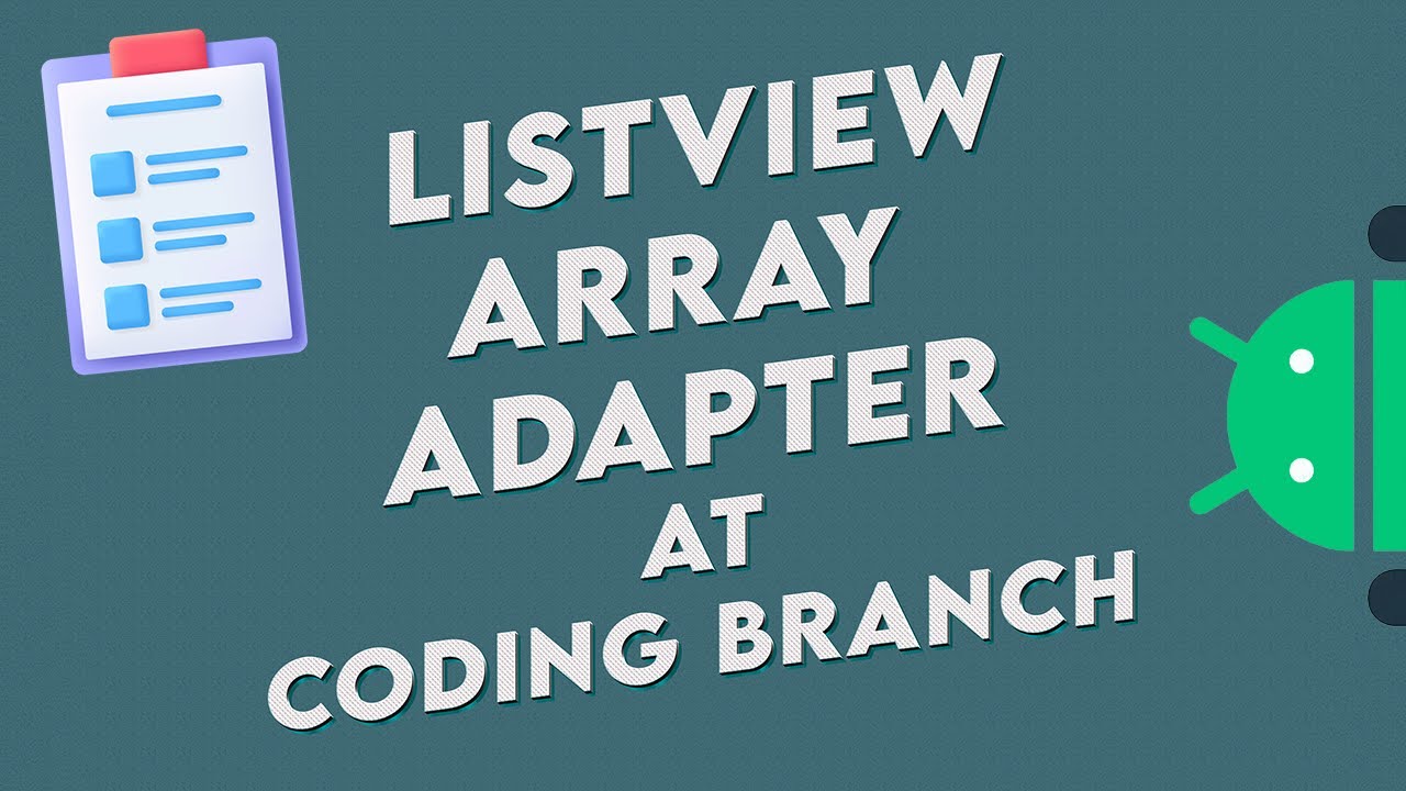 📱 Android ListView with ArrayAdapter (Java) Tutorial ...