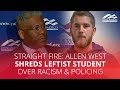 Straight fire allen west shreds leftist student over racism  policing