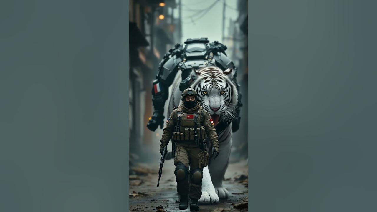 Desfile militar animal ia anima midjourney hybrids fusions 