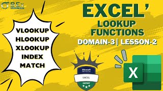 Microsoft 365 Apps | Excel Expert MO-211 | Domain-3 Lesson-2 Assessment- Lookup Functions