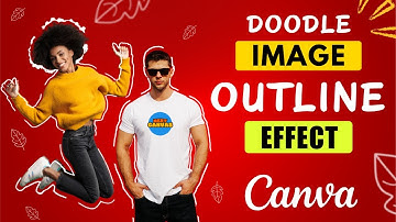 How to Create a Doodle Image Outline Effect in Canva | #DoodleOutlineEffect #Canvatutorial