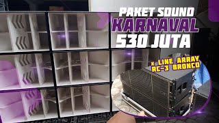CARNIVAL SOUND PACKAGE 16 BOX F118 AND LINE ARRAY RC-3 SHIPPED TO PATI, CENTRAL JAVA