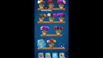 Flower Sort Level 18 Walkthrough Solution