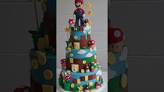 Supermario #supermario #mario #motivtorte #wunschtorte #kinderspiel  #fondantfiguren