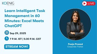 Learn Intelligent Task Management in 60 Minutes: Excel Meets ChatGPT