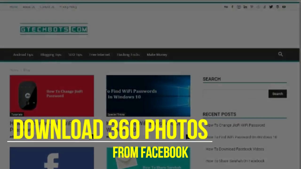 How To Download Facebook 360 Photos Videos Youtube