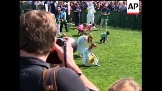 President Barack Obama and first lady Michelle Obama hosted the annual White House Easter Egg Roll.