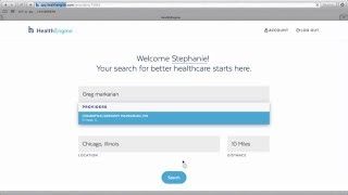 HealthEngine - Search by Provider