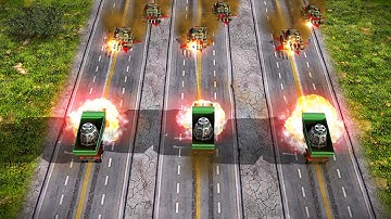 China Holds the Line as GLA Sends Destructive Nuke Trucks | C&C Generals Project Raptor Mission Map