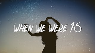 Video thumbnail of "Rxseboy x Powfu - when we were 16 (Lyrics / Lyric Video)  feat. Mishaal"