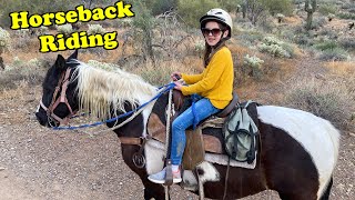 Horseback Riding For The First Time! - Mother Daughter Trip