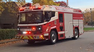 Vancouver Fire Rescue Service Engine 1 + BCAS Responding