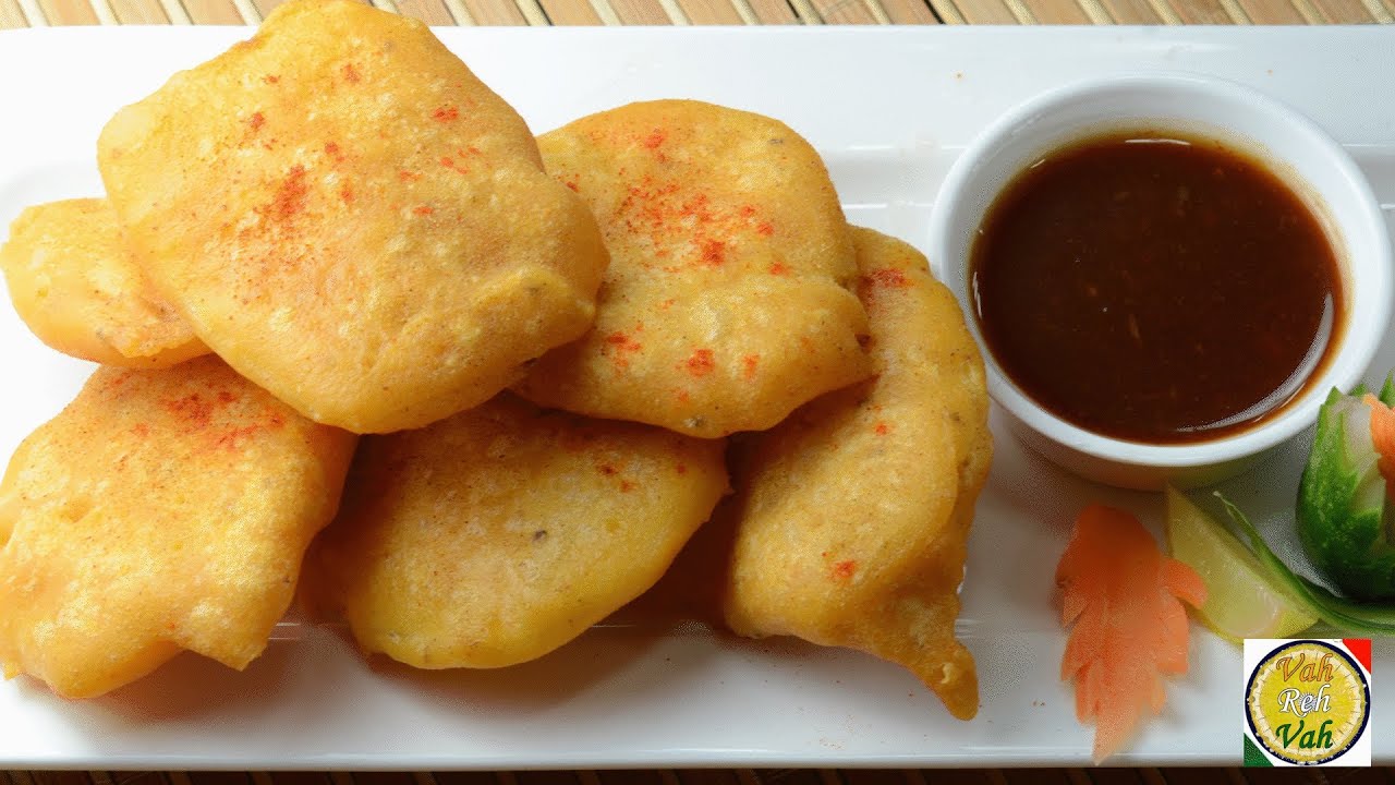 Potato Fritters - Aloo Bajji Pakora  - By Vahchef @ vahrehvah.com | Vahchef - VahRehVah