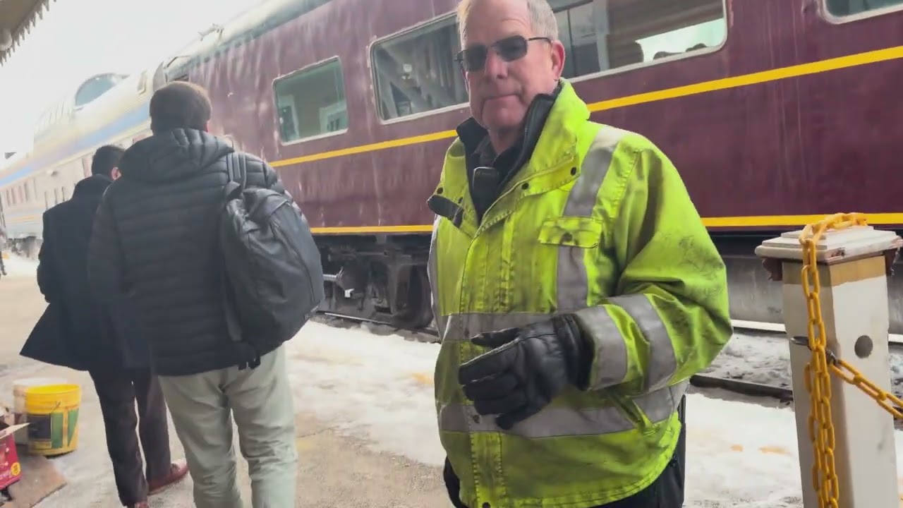 New Hampshire winter white mountain train ride…||Northconway train ride…