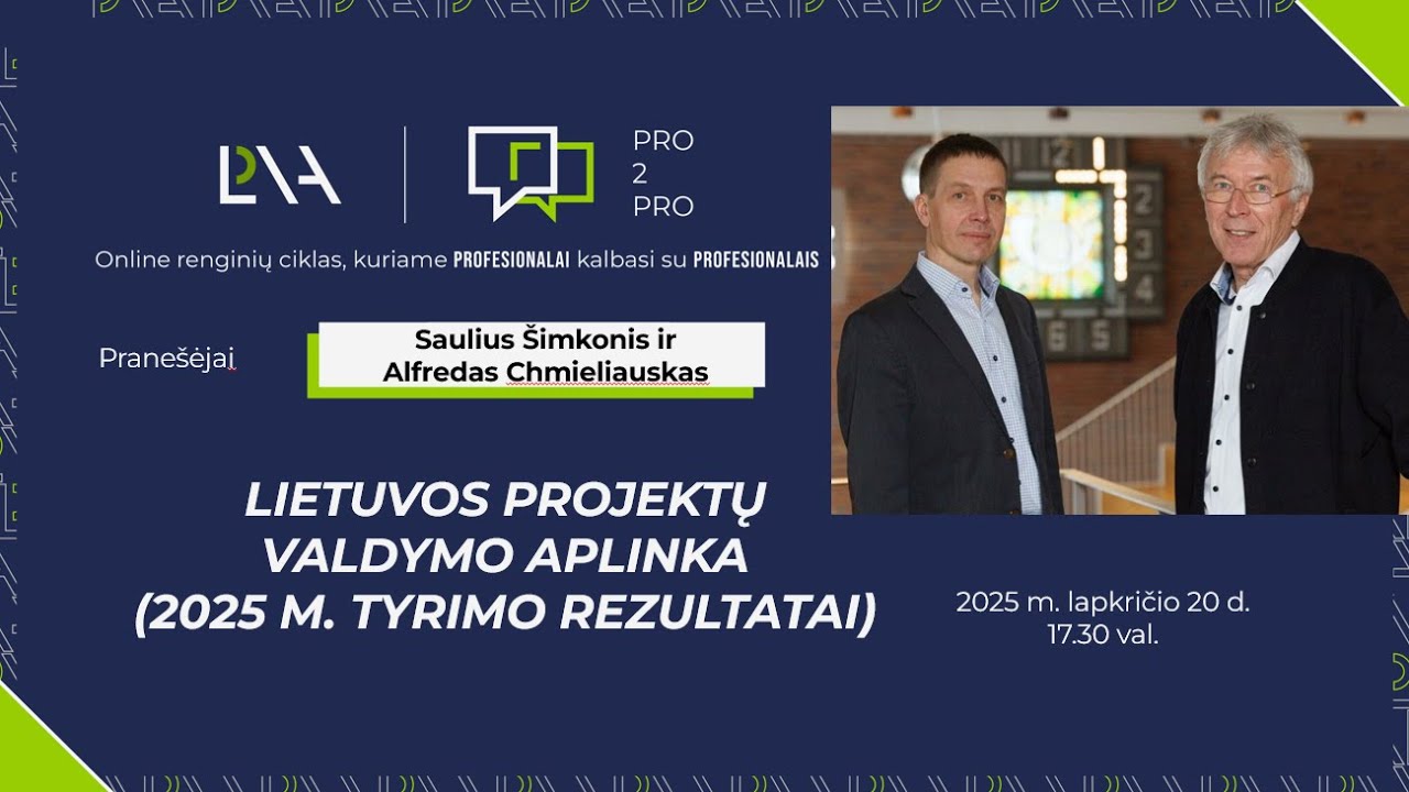 Pro2Pro su S.Šimkoniu ir A.Chmieliausku