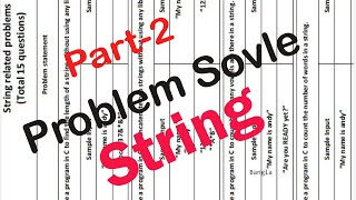 Part-2 : String Question Solve (SPL - C programming) | Coding Bangla