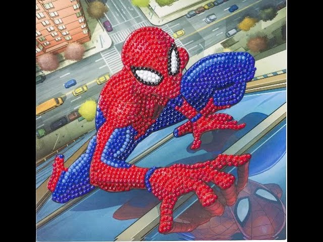 Craft Buddy Spiderman Diamond Painting Greeting Card Kit, 18 x 18 cm ᐉ —