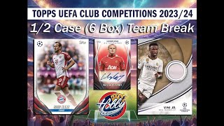 2023/24 UEFA CLUB COMPETITIONS 1/2 Case (6 Box) Team Break#3 eBay 06/01/24