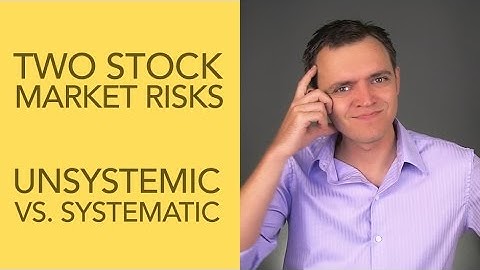 Two Stock Market Risks: Systemic / Unsystemic Risk (Systematic / Unsystematic)
