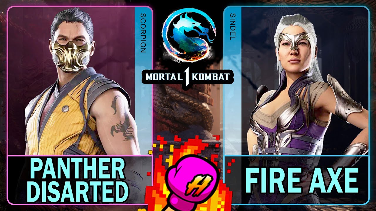 MK1 Panther Disarted (SCORPION) VS Fire Axe (SINDEL)🥊Mortal Kombat 1🥊4K 60ᶠᵖˢ