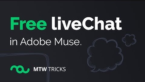 FREE Live-chat in Adobe Muse