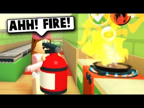 I Caught The Kitchen On Fire Roblox Dare To Cook Roblox Roleplay Youtube - ahhh fire roblox