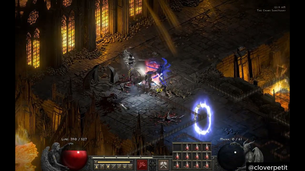 BARBARIAN VS DIABLO Diablo 2 resurrected full fight and Walkthrough with preview items