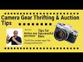 "Unveiling Hidden Treasures: Bidding &amp; Thrifting  on 35mm Film Cameras tips and tricks”
