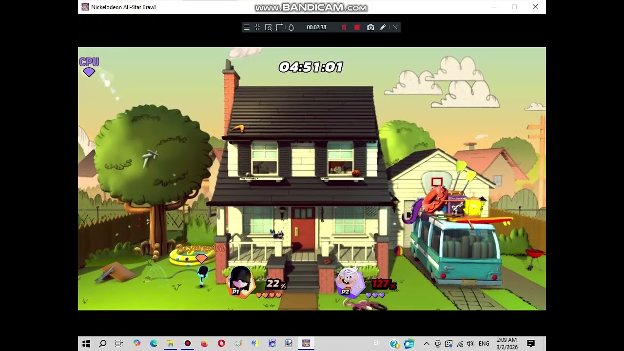 Nickelodeon All-Star Brawl Game (12) Lucy Loud vs Lincoln Loud