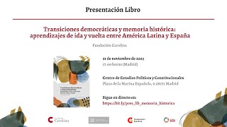Presentación del libro: Transiciones democráticas y memoria histórica