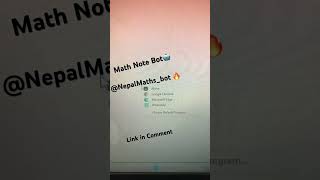 Easy Math Note Bot 🤖 #study #maths #notes