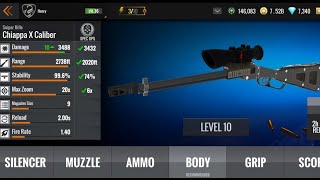 🔥 Sniper 3D Gun Mission | Chiappa X Caliber Upgrade Level 1 to Level 10 MAX Zoom Gameplay 🔥 screenshot 2