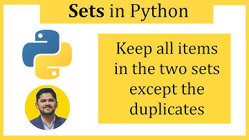 Keep all items in the two sets except the duplicates | symmetric_difference_update() | Amit Thinks