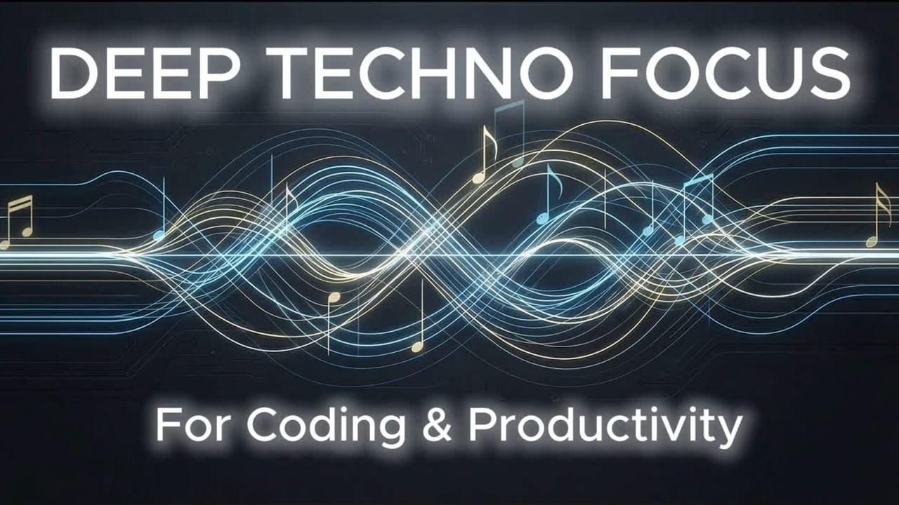 Deep Techno Focus Music • Hypnotic Minimal Techno for Coding & Productivity | Flujo X Music