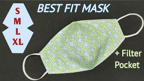 ALL SIZES - DIY Face Mask Very Easy Pattern Sewing Tutorial | How to Sew a 3 Layer Face Mask at Home