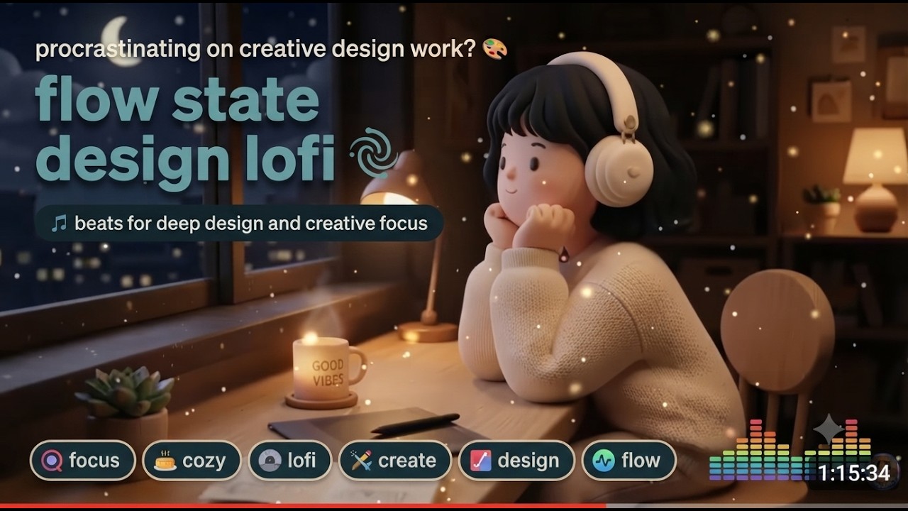 procrastinating on creative design work? 🎨 flow state design lofi - YouTube