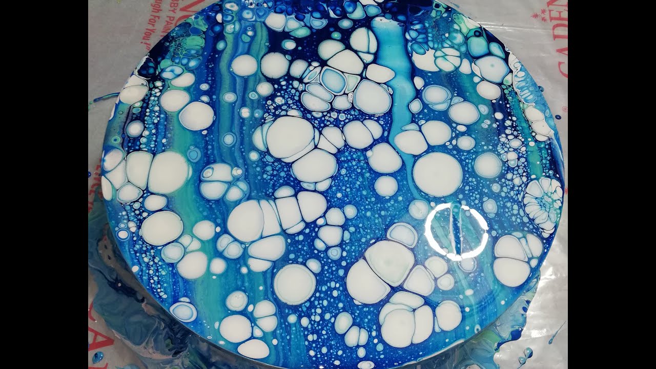 YT_010620- Big Big Big Cells for Acrylic Pouring. Swipe Technique - YouTube