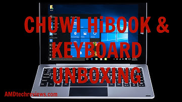 Chuwi HiBook Dual Boot Tablet & Keyboard Dock Unboxing (4K)