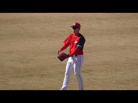 広島ｶｰﾌﾟ 春季ｷｬﾝﾌﾟ 野手陣ﾐｰﾃｨﾝｸﾞ ｷｬｯﾁﾎﾞｰﾙ 2019年2月2日