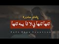 Pashto New Song | Tanha Tanha Be La Ta Yama Tanha Lyrics - Aryaan | Afreen | Tanha Tanha Lyrics