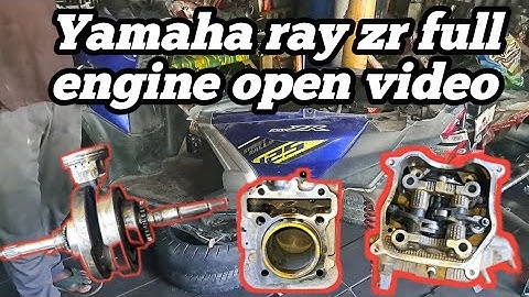 Yamaha ray zr 125 bs6 full engine open details full video