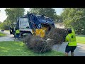 American Disposal Garbage Truck VS Heavy Summer Waste