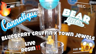 BEAR LABS x CANNATIQUE | BLUEBERRY CRUFFIN x TOWN JEWELS LIVE RESIN | SUPER FIRE REVIEW 🔥|
