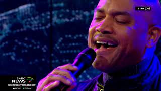 US star Chris Walker's live performance in SABC studio