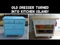 Turn a Dresser Into a Kitchen Island!