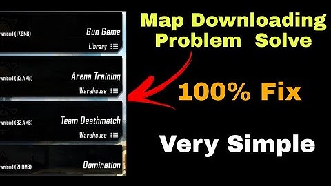 How to fix map not downloading in PUBG MOBILE New Update 1.0.0 Pubg New Update Map Download Solve