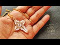 ⚜️ Beaded Cross ✝️ Pearl & Bicone Crystal Cross/ Tutorial diy (0559)