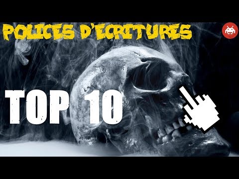 POLICES D'ECRITURE pour PHOTOSHOP  - TOP 10 !