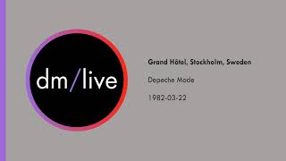 Depeche Mode - Grand Hôtel, Stockholm 1982-03-22