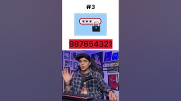 Most Common Passwords😳! #ytshorts #facts #quiz